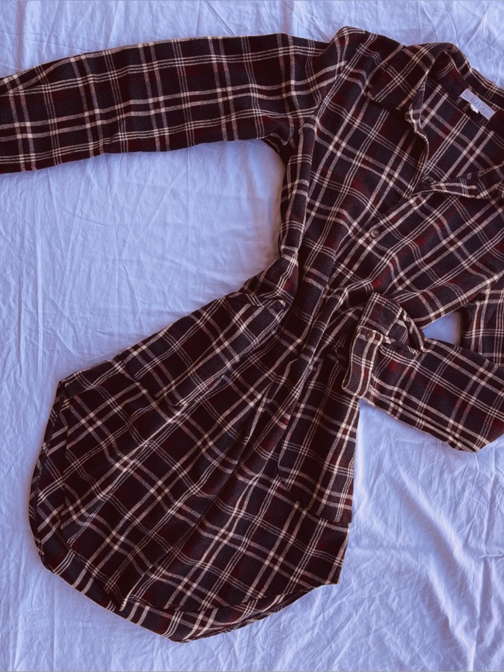 Country girl flannel shirt dress